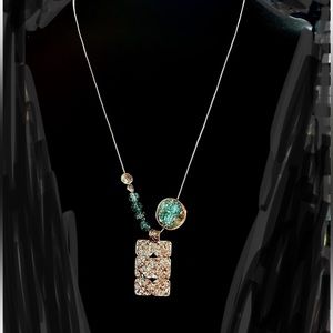 W and T Frankenstein necklace